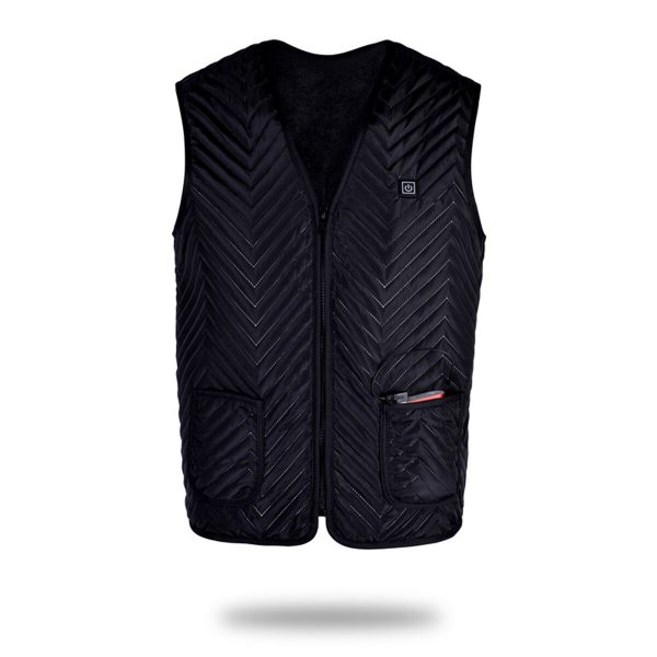 Uomo Donna Gilet riscaldato elettrico Giacca Riscaldare Cuscino riscaldante Panno Scaldacollo Gonfiabile