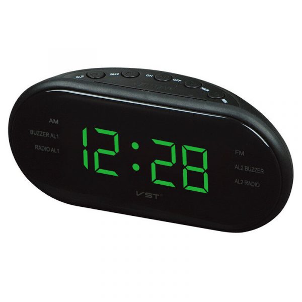 VST ST-3 Led AM FM Radio Marca digitale Sveglia con retroilluminazione Snooze Designer elettronico