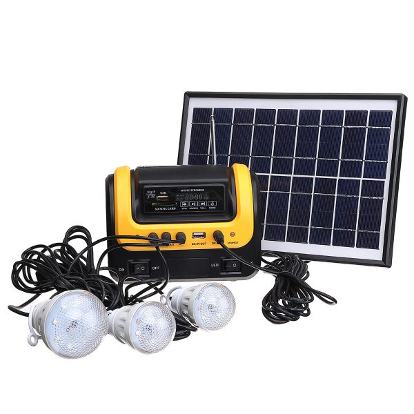 solare Generatore DC solare Alimentato con Radio MP3 solare Alimentatore per torcia elettrica
