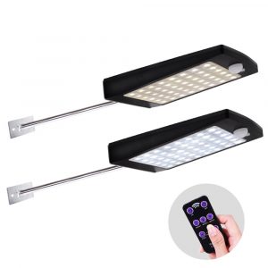solare Powered 2W 48LED SMD2835 3 modalità PIR Sensore di movimento IP65 Applique da parete Street Garden lampada DC5.5V