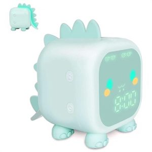 Design Dinosauro Sveglia Digitale per Bambini - Verde