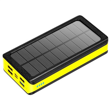 Power Bank Solare/Caricabatterie Wireless Psooo PS-406 – 20000mAh – Giallo