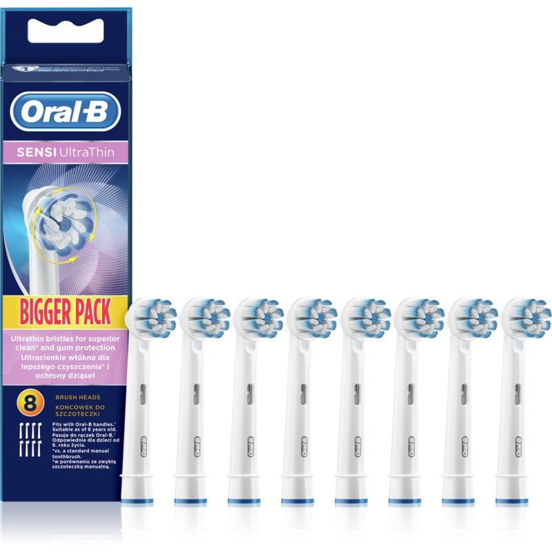 Oral B Sensitive UltraThin EB 60 testine di ricambio per spazzolino 8 pz