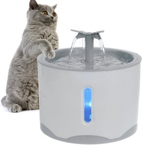 2.6L USB LED Automatico Elettrico Pet Fontana di Acqua Gatto Cane Bere Dispenser Cuccioli Acqua Alimentatore Acqua Dispe