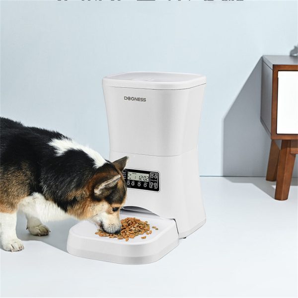 DOGNESS 7L/9L Alimentatore Automatico per Animali Domestici Timer Automatico Programmabile Dispenser di Cibo per Cani Al