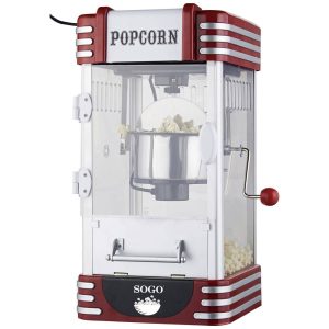 SOGO Human Technology PAL-SS-11350 Macchina per i popcorn Argento/Rosso