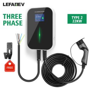 32A 3Phase EVSE Wallbox EV Charger Electric Vehicle Charging Station Type 2 Socket IEC 62196-2 22KW for Audi for Volkswagen