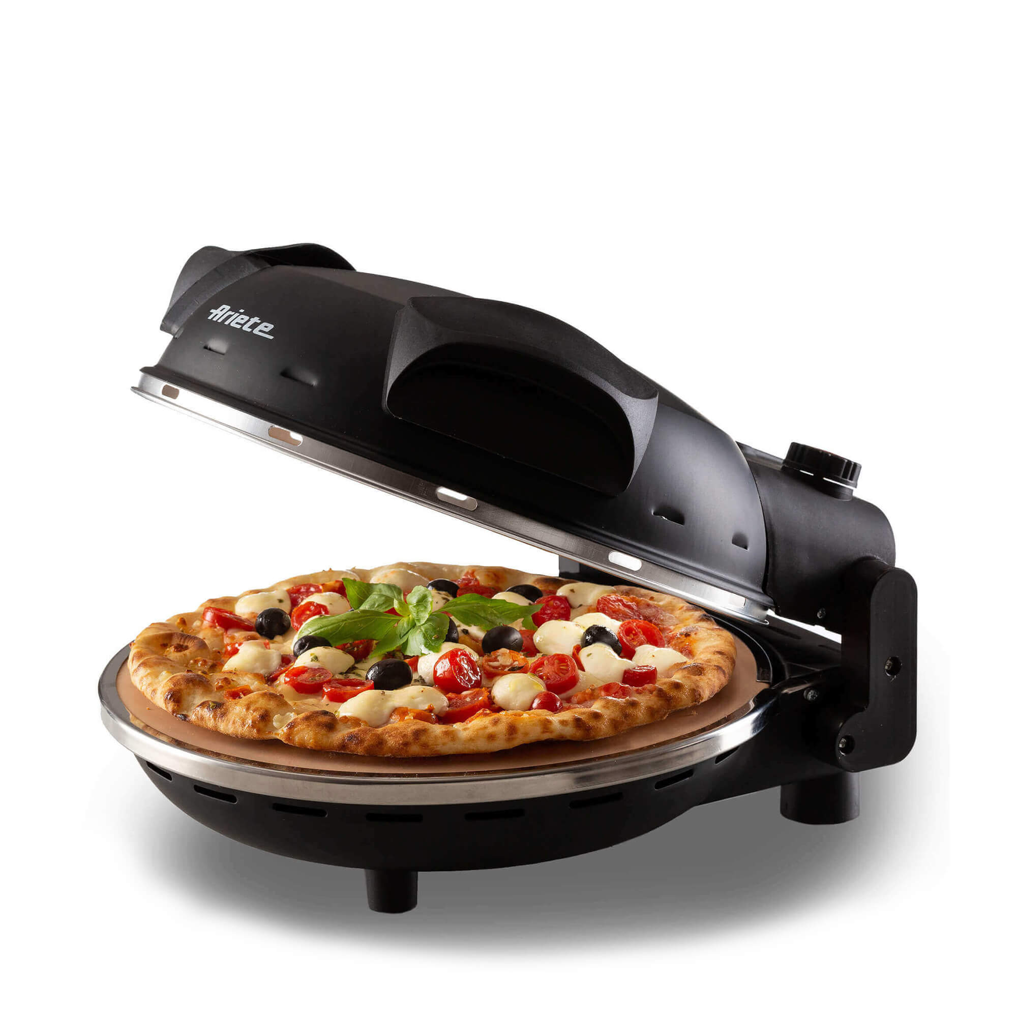 Ariete 917 Forno Pizza - Pizza in 4 minuti - Piastra in pietra refrattaria  con trattamento antiaderente - Temperatura max…