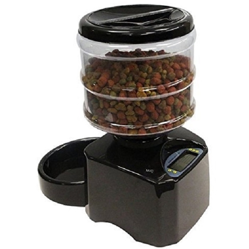 CIOTOLA DISTRIBUTORE AUTOMATICO ELETTRICO DISPENSER 5.5L DIETA CIBO GATTO CANE