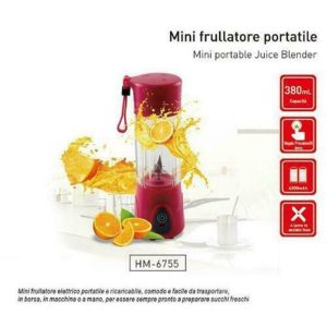FRULLATORE ELETTRICO PORTATILE MINI PER FRAPPE PICCOLO MIXER DI VETRO TRITATUTTO