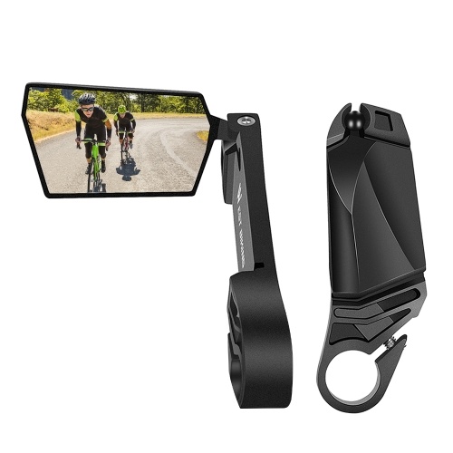 WEST BIKING 2 pezzi/set specchietto retrovisore bici pieghevole girevole a 360 gradi