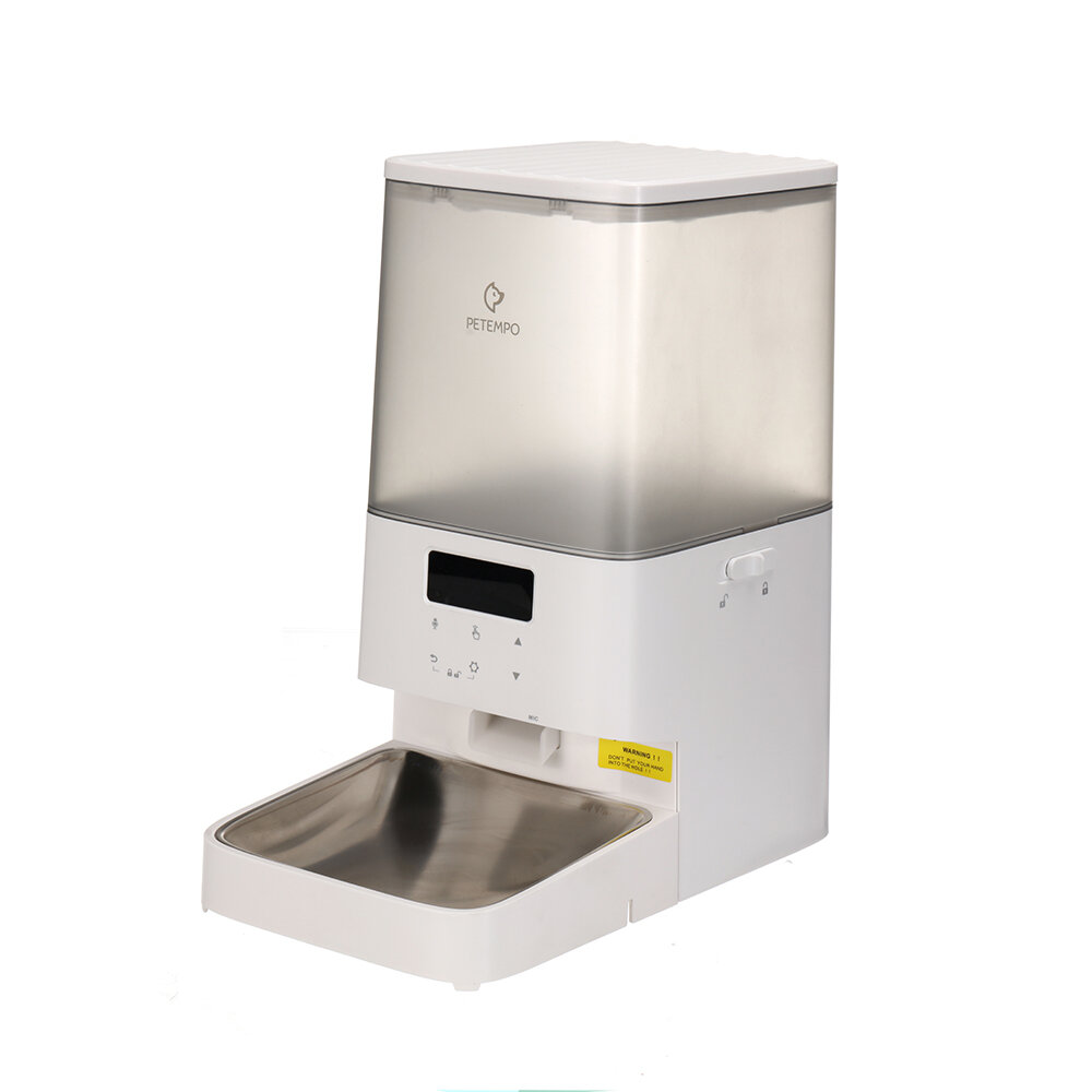 PETEMPO Distributore Automatico di Cibo per Gatti 5L WiFi, Distributore di Cibo per Gatti con Controllo APP, Distributor