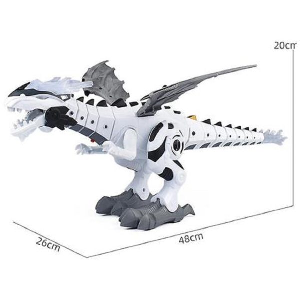 ROBOT DINOSAURO CAMMINA PER BAMBINI SPRUZZA NEBBIA ACQUA DALLA BOCCA GIOCATTOLO