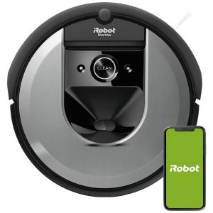 iRobot Roomba i7150 Robot aspirapolvere Argento, Nero Gestito da app, Comando vocale, Compatibile con Amazon Alexa, Compatibile con Google Home
