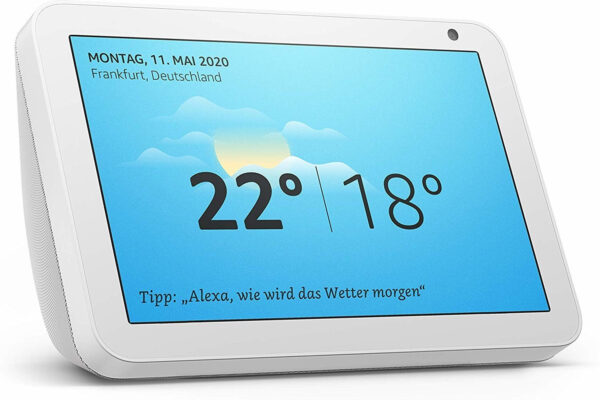 Amazon Echo Show 8 Tessuto grigio chiaro