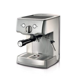 Ariete 1324 Macchina da Caffè - compatibile con Polvere e Cialde ESE - 1 e 2 tazze - Montalatte - 15 Bar - 1000 Watt - 1,5 litri - Acciaio Inox