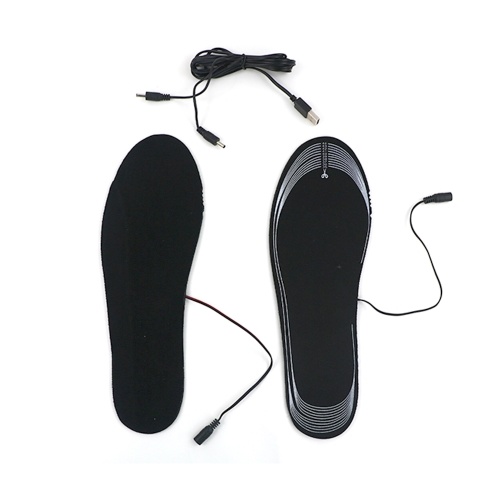 CY-HI001 Soletta Riscaldata per Uomo Donna Cuttable USB Alimentato Riscaldamento Elettrico Inserti per Scarpe Scaldapiedi per Inverno Campeggio Sci Ciclismo Arrampicata
