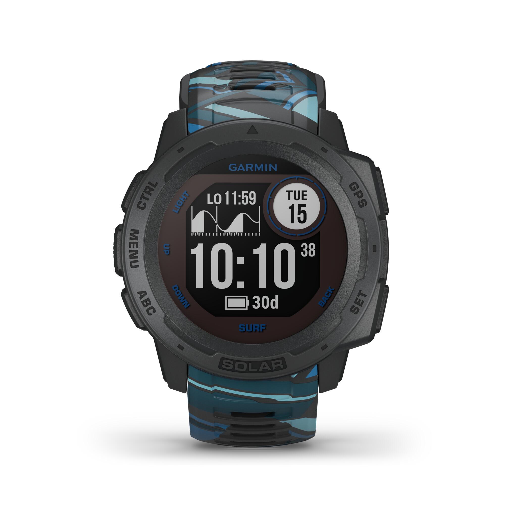 Decathlon | Orologio connesso windsurf INSTINCT SOLAR azzurro | Garmin