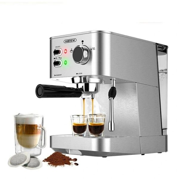 HiBREW H10 Macchina per caffè espresso in polvere/cialde a doppio uso Macchina per caffè espresso 20Bar Macchina per caf