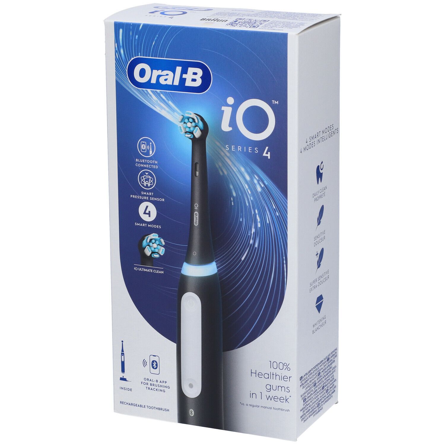 Oral-B iO 4 Spazzolino Elettrico Ricaricabile Nero