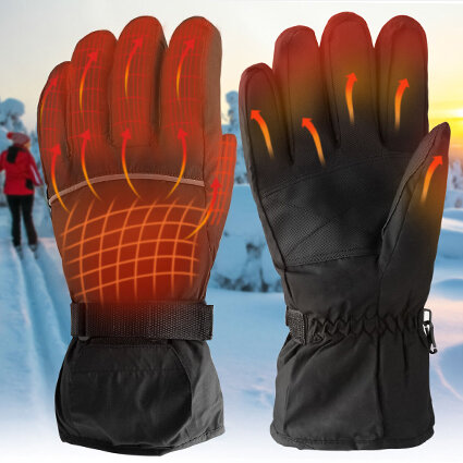 Riscaldato Guanti Snowboard Moto Elettrico Ricaricabile Guanti Fodere Scaldamani