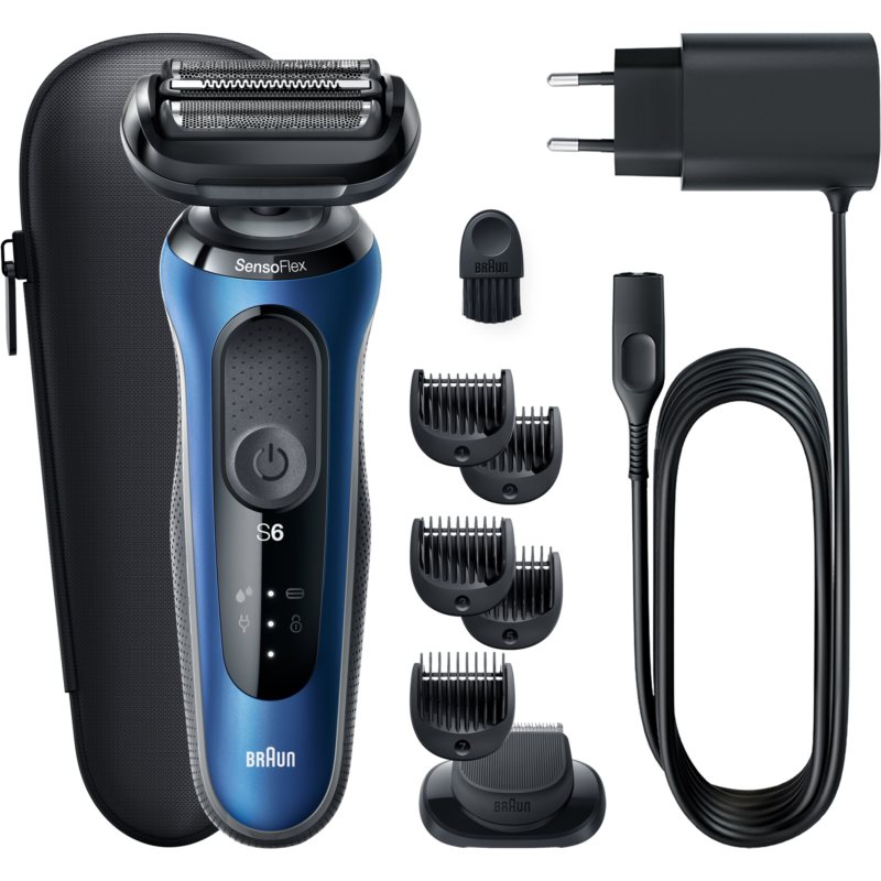 Braun Series 6 61-B1500s rasoio elettrico + testina di ricambio Blue