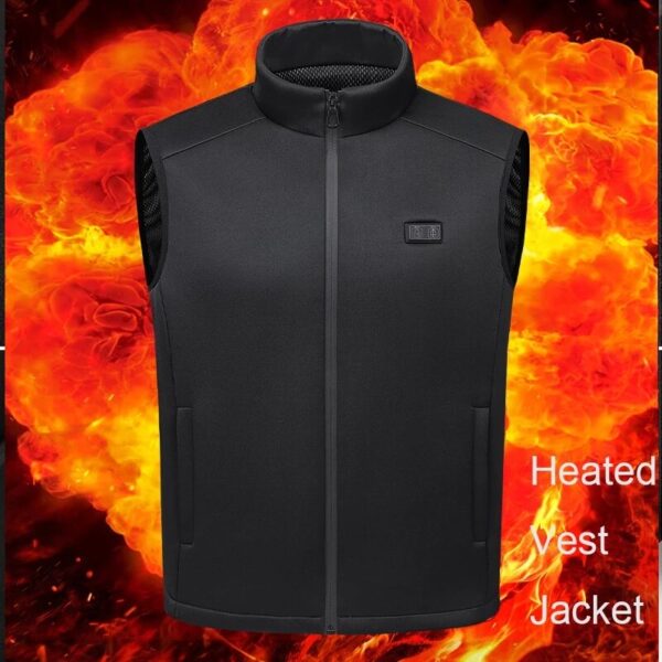 Gilet riscaldante elettrico Giacche per uomo Donna Nero Plus Taglia M-6XL Gilet Termico riscaldato Chaleco Tactico Sci E
