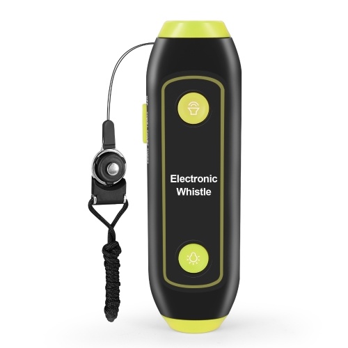 Fischietto elettronico Fischietto elettrico portatile con cordino Torcia elettrica SOS per allenatori Arbitri Insegnante PE