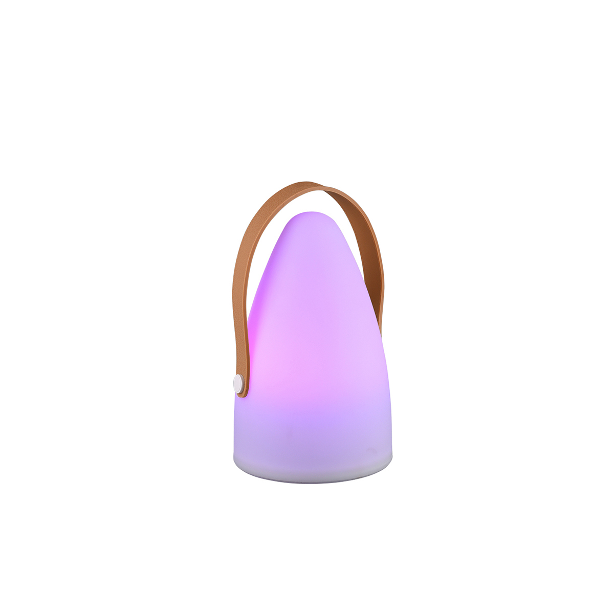 Lampada da tavolo da esterno design bianca ricaricabile con RGBW - Leonardo