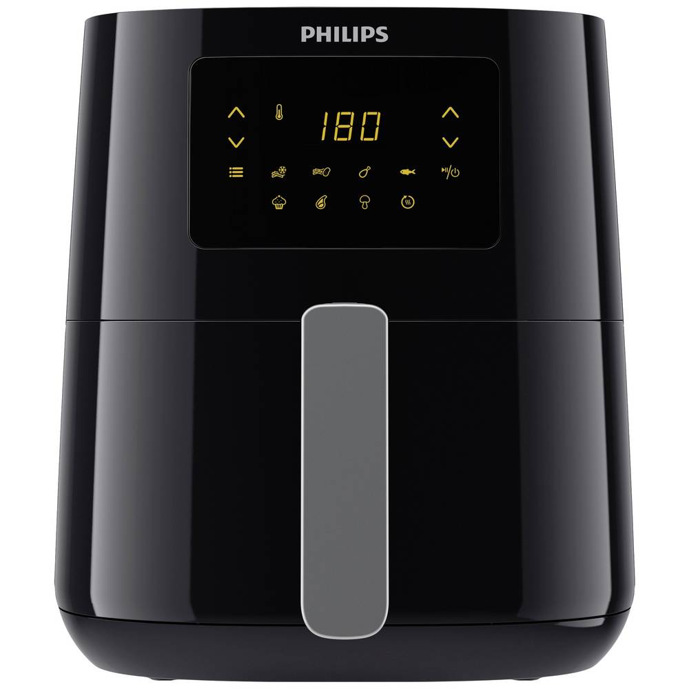 Philips HD9252/70 Friggitrice ad aria calda 1400 W Funzione aria calda, Funzione grill, con display Nero, Argento