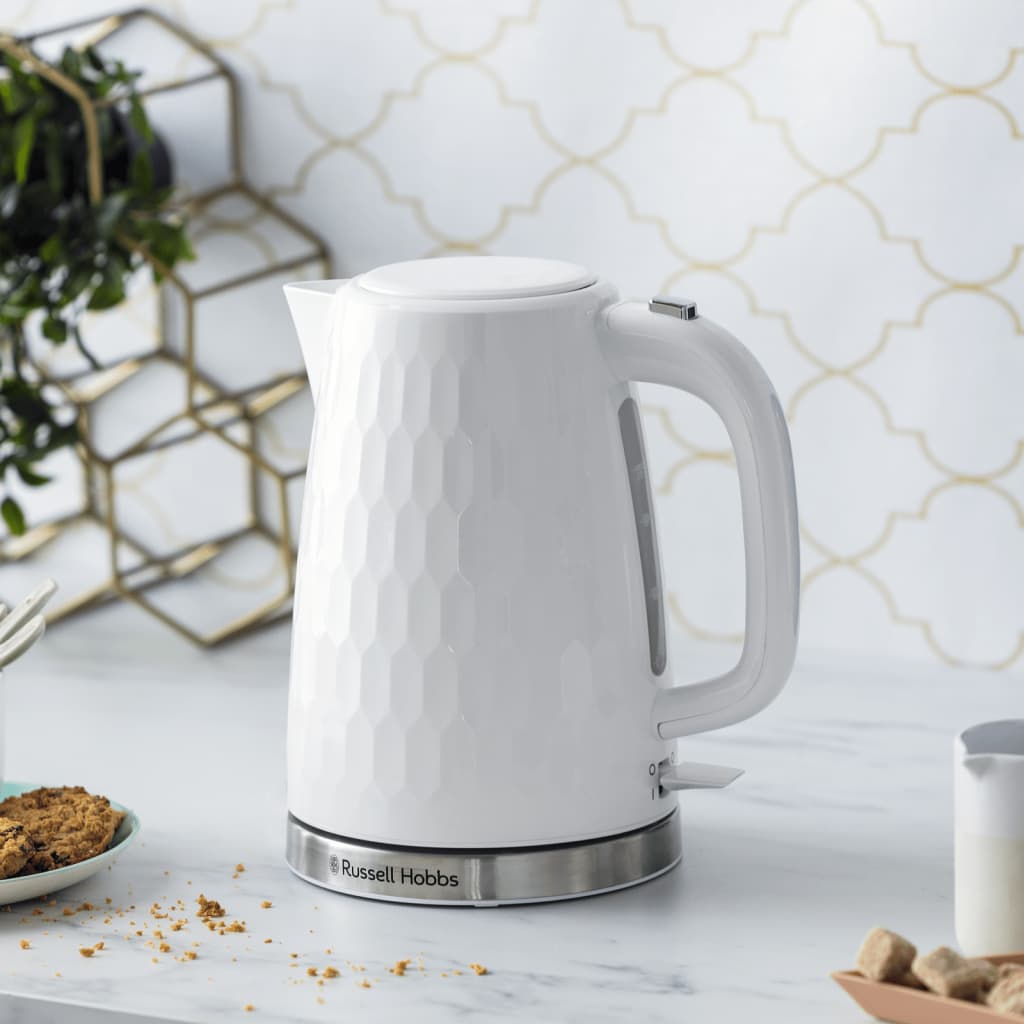 Russell Hobbs Bollitore Elettrico Honeycomb Bianco