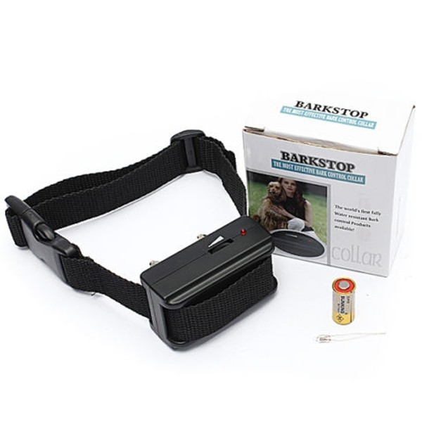 Trade Shop - Collare Addestramento Cane Antiabbaio Stop Abbaio Abbaiare Scossa Barkstop -
