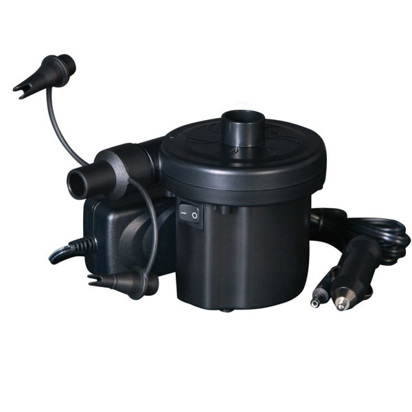 Trade Shop - Compressore Gonfiatore Elettrico Portatile Casa Auto Pompa 220v / 12v 3 Beccucci