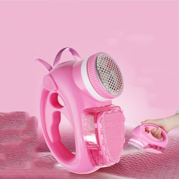 Trade Shop - Levapelucchi Elettrico Ricaricabile 2 In 1 Rimuovi Pelucchi Con Serbatoio Tx8372