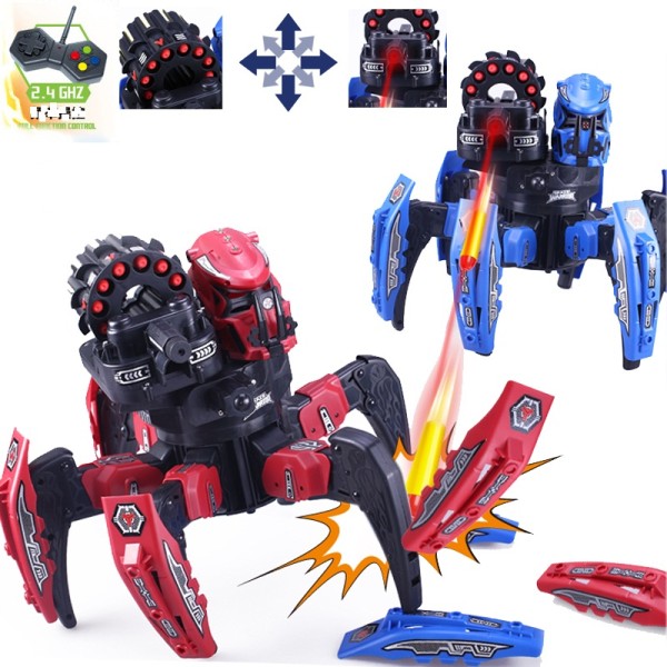 Trade Shop - Ragno Spaziale Robot Giocattolo Telecomandato Wireless 2.4ghz Con 2 In 1 Q-9006 -