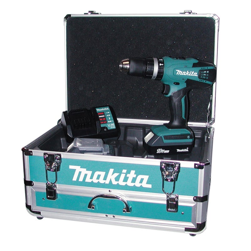 Trapano avvitatore a batteria MAKITA HP457DWEX4 18 V, 1.5 Ah, 2 batterie