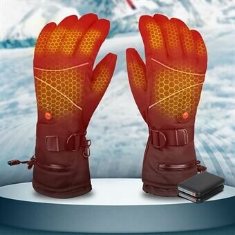 Winter Heated Guanti Riscaldamento elettrico touchscreen Sci Guanti Scaldamani con 3 livelli di riscaldamento per equita