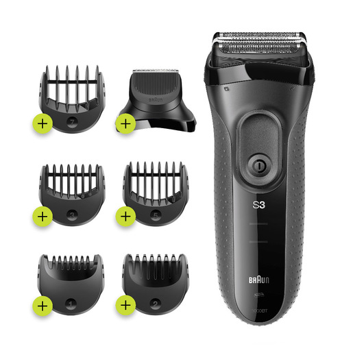 Braun Series 3 Shave&Style 3000BT Rasoio Da Barba Elettrico Da Uomo, N