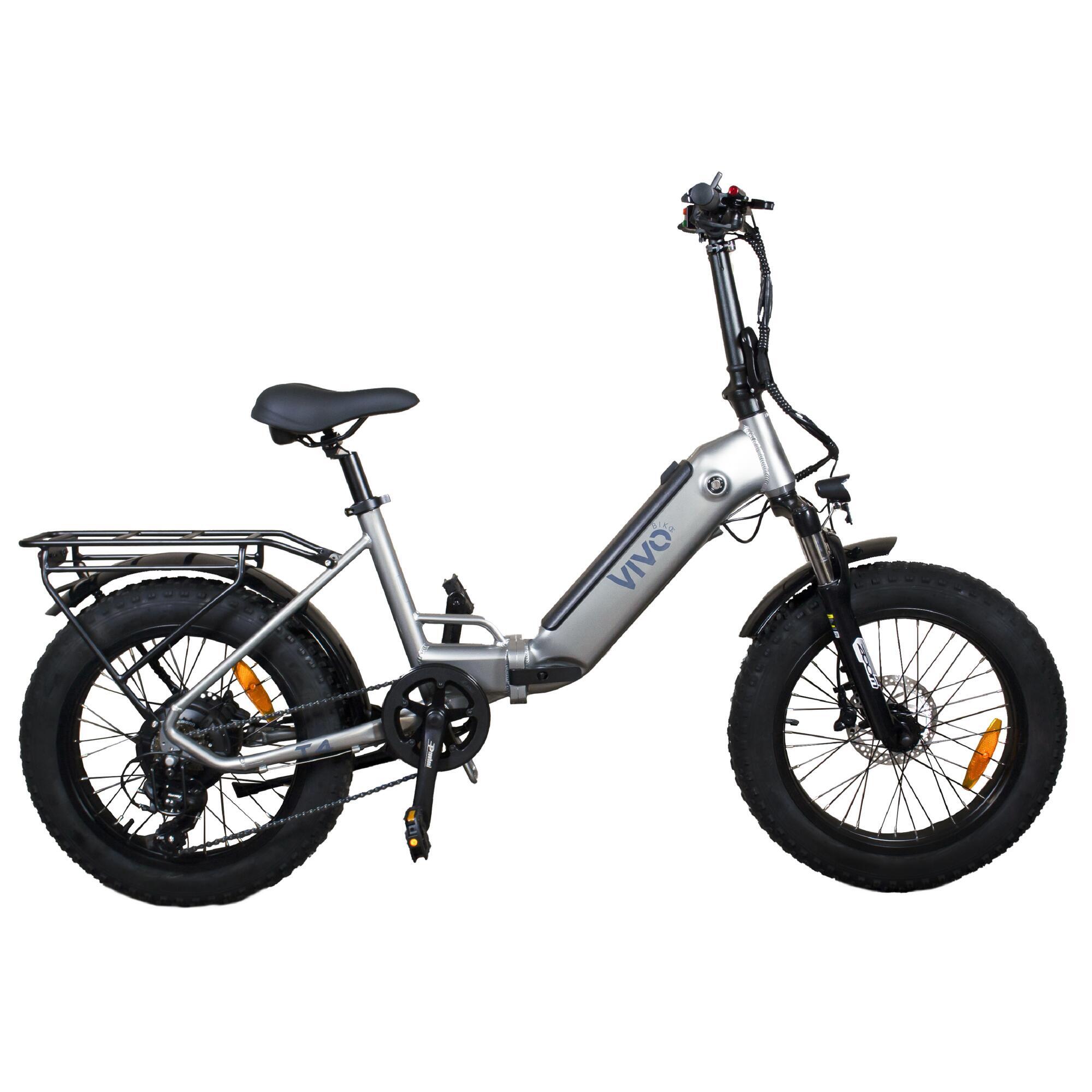 Decathlon | Bici pieghevole elettrica a pedalata assistita Vivobike VT4S Fat bike Ruote 20" | Vivobike