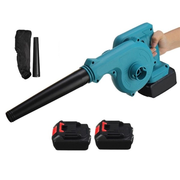 Trade Shop - Soffiatore Aspiratore Per Foglie A Doppia Batteria Ricaricabile 20v 2.0ah