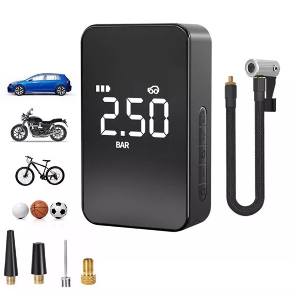 12V 140PSI 6000mAh Wireless Mini Pneumatici per auto Pompa ad aria portatile elettrica Gonfiatore per pneumatici digital