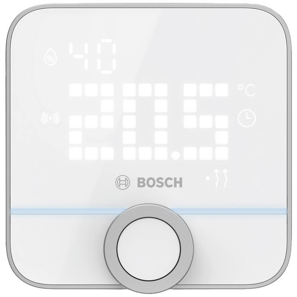BTH-RM Bosch Smart Home Sensore di temperatura e umidità senza fili, Termostato ambiente