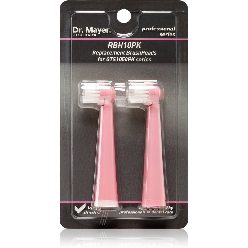Dr. Mayer RBH10K testine di ricambio per spazzolino pink for GTS1050PK 2 pz