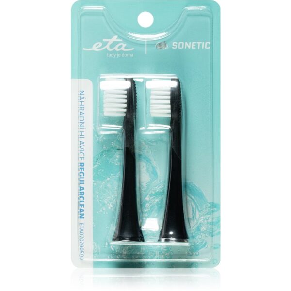 ETA Sonetic Regular Clean 0707 90500 testine di ricambio per spazzolino for ETA370790010, ETA770790000 2 pz