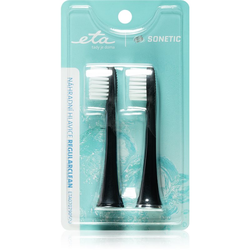 ETA Sonetic Regular Clean 0707 90500 testine di ricambio per spazzolino for ETA370790010, ETA770790000 2 pz