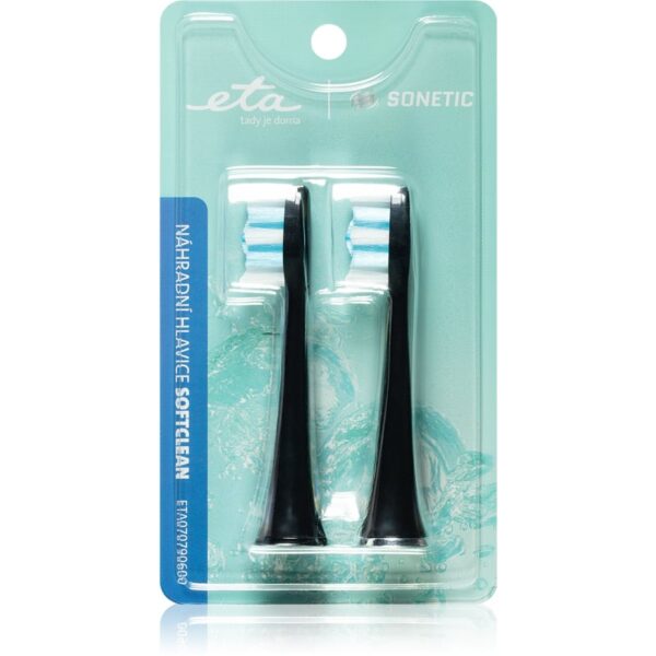 ETA Sonetic Soft Clean 0707 90600 testine di ricambio per spazzolino for ETA370790010, ETA770790000 2 pz