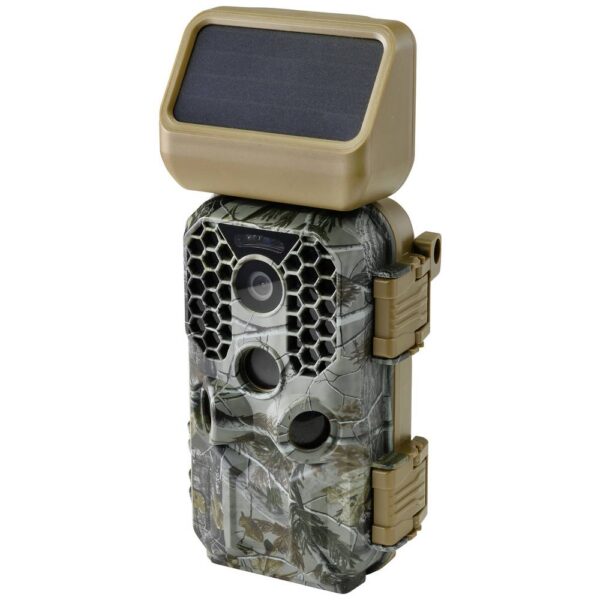 HUNTSOLR100 Camera outdoor 5 Megapixel WLAN, incl. caricabatterie solare con batteria agli ioni di litio Verde militare