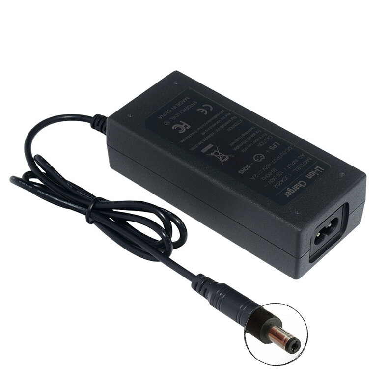 JC4202 42V 2A 84W Bici elettrica Scooter elettrico Litio Batteria Caricabatterie per 10S 36V Litio Batteria Caricabatter
