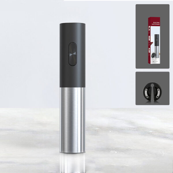 Mini cavatappi elettrico per vino Home Batteria Set apribottiglie in acciaio inossidabile
