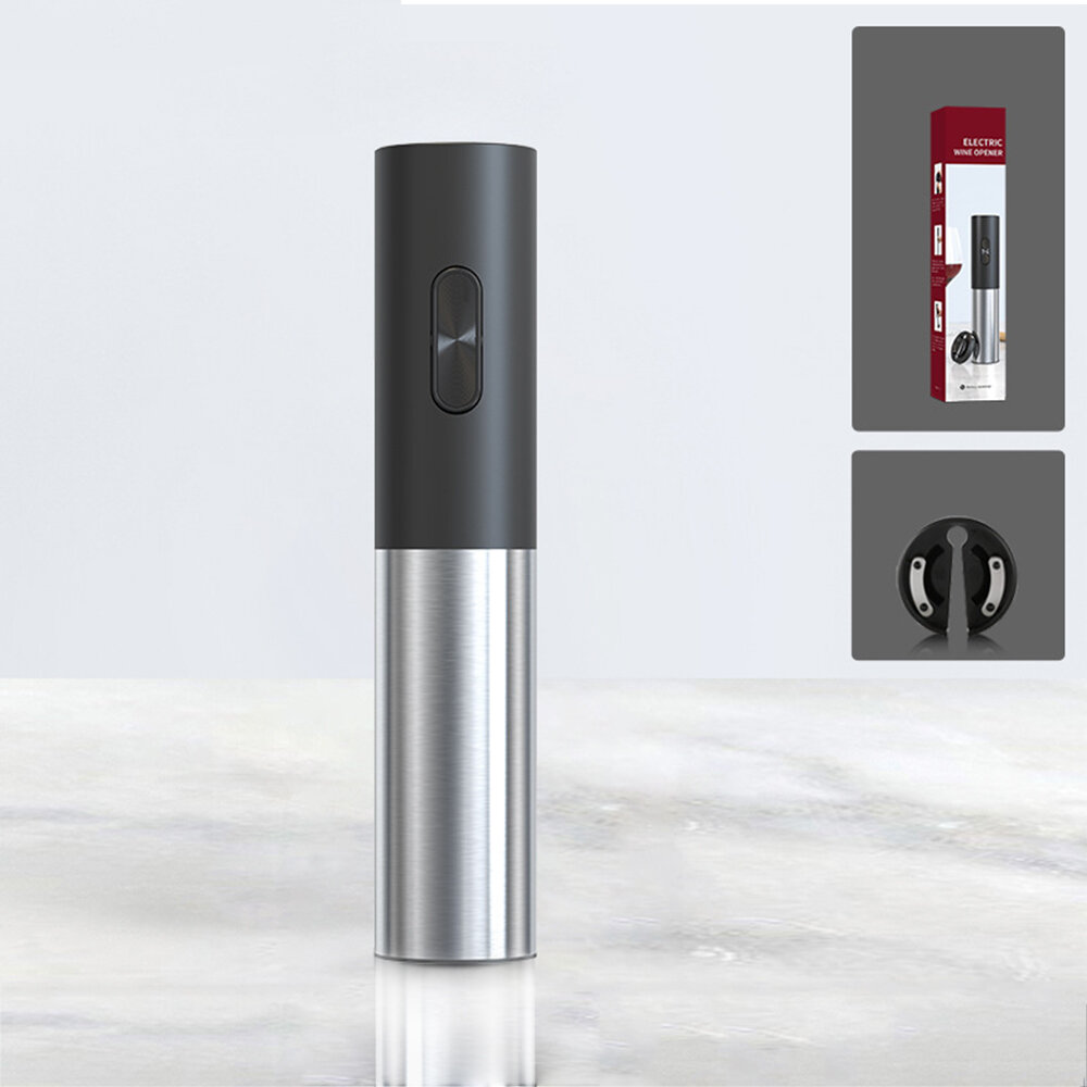 Mini cavatappi elettrico per vino Home Batteria Set apribottiglie in acciaio inossidabile